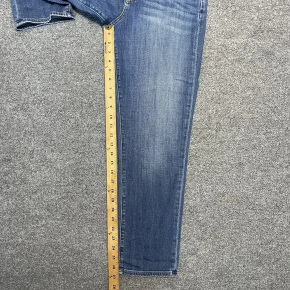 Spanx The Slim-X Casual Cuffed Jeans Womens Size 29 Medium Wash Denim Stretch - Picture 6 of 8